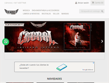 Tablet Screenshot of icarusmusicstore.com